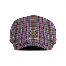 ScotsTee Shop Scottish Huntly Ancient Clan Crest Tartan Jeff Cap Tartan Flat Cap