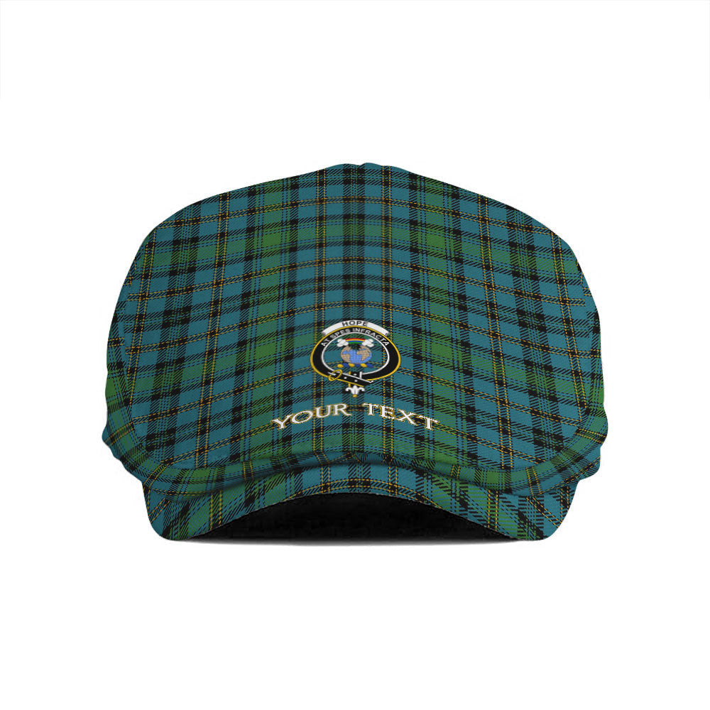 ScotsTee Shop Scottish Hope Vere Ancient Clan Crest Tartan Jeff Cap Tartan Flat Cap
