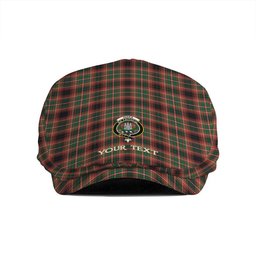 ScotsTee Shop Scottish Innes of Cowie Modern Clan Crest Tartan Jeff Cap Tartan Flat Cap