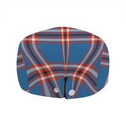 ScotsTee Shop Scottish Laing of Archiestown (Lang of Archiestown) Ancient Clan Crest Tartan Jeff Cap Tartan Flat Cap