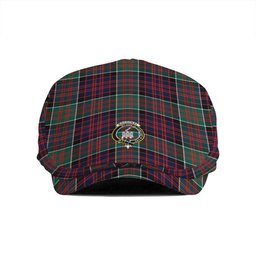 ScotsTee Shop Scottish MacDonald of Clanranald Modern Clan Crest Tartan Jeff Cap Tartan Flat Cap