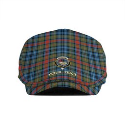 ScotsTee Shop Scottish MacDonald of P.E. Island (Donald of P.E. Island) Ancient Clan Crest Tartan Jeff Cap Tartan Flat Cap