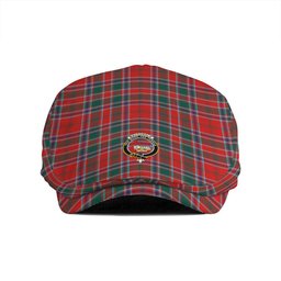 ScotsTee Shop Scottish MacDonald of Lochmaddy (Donald of Loch Mhaddy) Modern Clan Crest Tartan Jeff Cap Tartan Flat Cap