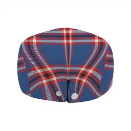 ScotsTee Shop Scottish Laing of Archiestown (Lang of Archiestown) Modern Clan Crest Tartan Jeff Cap Tartan Flat Cap