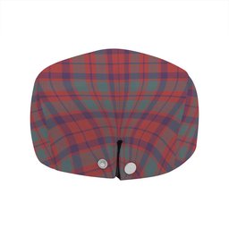 ScotsTee Shop Scottish MacBean of Tomatin (MacBain of Tomatin) Weathered Clan Crest Tartan Jeff Cap Tartan Flat Cap