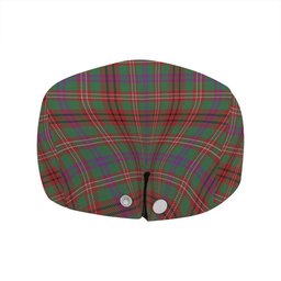 ScotsTee Shop Scottish MacCall (MacColl) Modern Clan Crest Tartan Jeff Cap Tartan Flat Cap