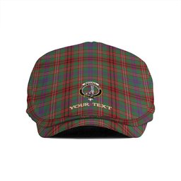 ScotsTee Shop Scottish MacCall (MacColl) Modern Clan Crest Tartan Jeff Cap Tartan Flat Cap