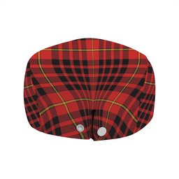 ScotsTee Shop Scottish MacDonald of Ardnamurchan (Donald of Ardnamurchan) Modern Clan Crest Tartan Jeff Cap Tartan Flat Cap