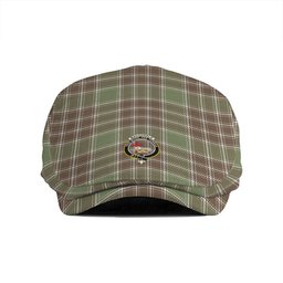 ScotsTee Shop Scottish MacDonald Lord of the Isles; Hunting Weathered Clan Crest Tartan Jeff Cap Tartan Flat Cap