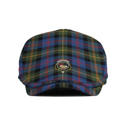 ScotsTee Shop Scottish MacDonald of Borrodale (Donald Borrodale Historic) Modern Clan Crest Tartan Jeff Cap Tartan Flat Cap