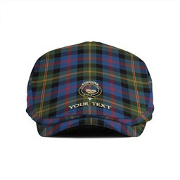ScotsTee Shop Scottish MacDonald of Borrodale (Donald Borrodale Historic) Modern Clan Crest Tartan Jeff Cap Tartan Flat Cap