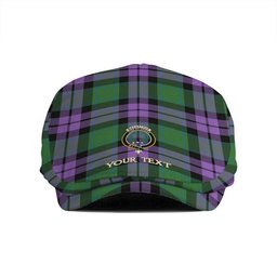 ScotsTee Shop Scottish MacArthur of Milton Ancient Clan Crest Tartan Jeff Cap Tartan Flat Cap