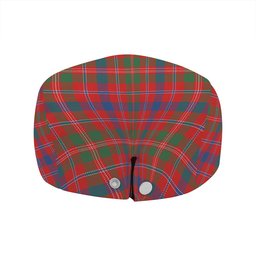 ScotsTee Shop Scottish MacDonald of Glenaladale (Donald of Glenaladale) Modern Clan Crest Tartan Jeff Cap Tartan Flat Cap
