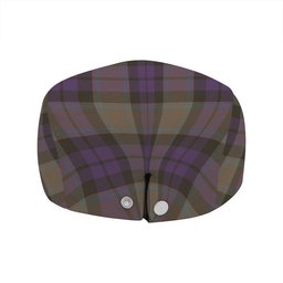 ScotsTee Shop Scottish MacArthur of Milton Weathered Clan Crest Tartan Jeff Cap Tartan Flat Cap