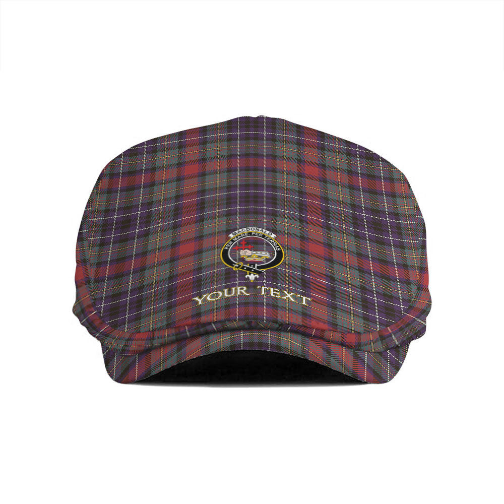 ScotsTee Shop Scottish MacDonald of P.E. Island (Donald of P.E. Island) Weathered Clan Crest Tartan Jeff Cap Tartan Flat Cap