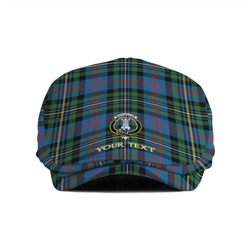ScotsTee Shop Scottish MacCallum of Berwick Ancient Clan Crest Tartan Jeff Cap Tartan Flat Cap