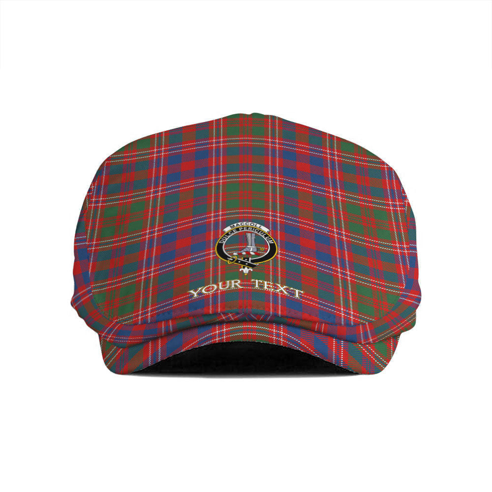 ScotsTee Shop Scottish MacColl (MacCall) Modern Clan Crest Tartan Jeff Cap Tartan Flat Cap