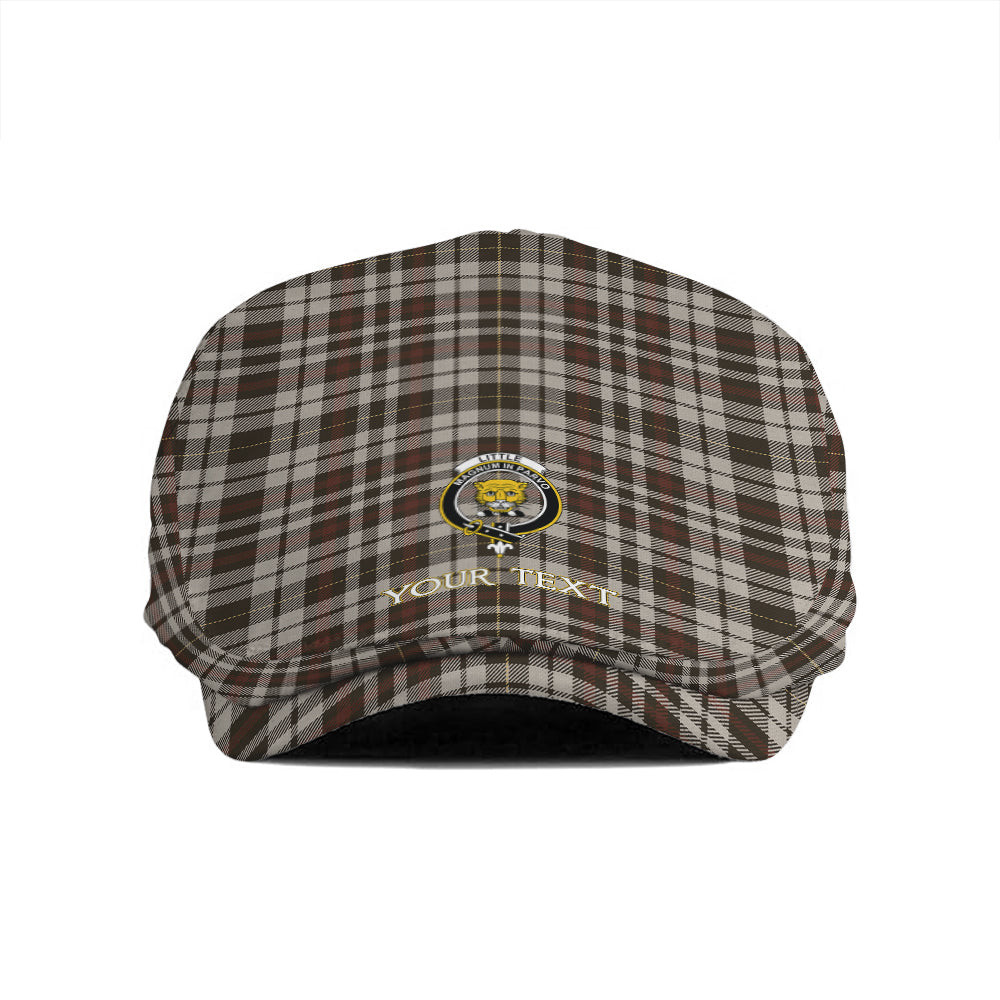 ScotsTee Shop Scottish Little Arisaid Weathered Clan Crest Tartan Jeff Cap Tartan Flat Cap