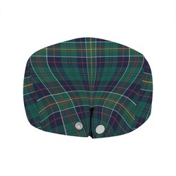ScotsTee Shop Scottish Hunter of Hunterston (Michael of Hunterston) Modern Clan Crest Tartan Jeff Cap Tartan Flat Cap