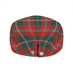 ScotsTee Shop Scottish MacDonald of Glenaladale (Donald of Glenaladale) 2006 Modern Clan Crest Tartan Jeff Cap Tartan Flat Cap
