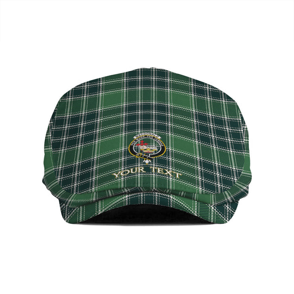 ScotsTee Shop Scottish MacDonald Lord of the Isles; Hunting Modern Clan Crest Tartan Jeff Cap Tartan Flat Cap