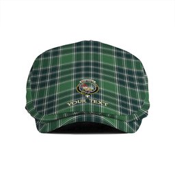 ScotsTee Shop Scottish MacDonald Lord of the Isles; Hunting Modern Clan Crest Tartan Jeff Cap Tartan Flat Cap