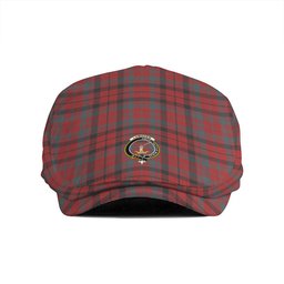 ScotsTee Shop Scottish Lumsden of Kintore Weathered Clan Crest Tartan Jeff Cap Tartan Flat Cap