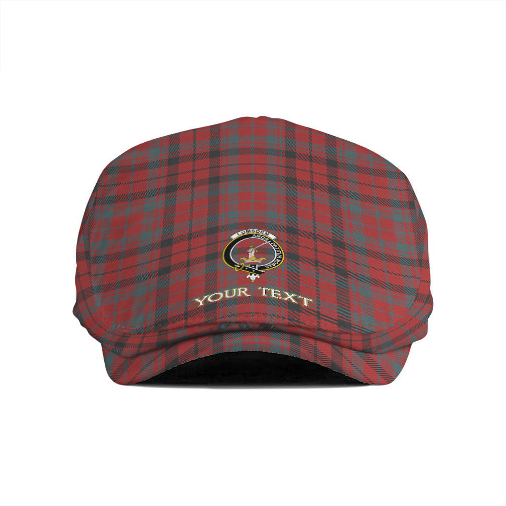 ScotsTee Shop Scottish Lumsden of Kintore Weathered Clan Crest Tartan Jeff Cap Tartan Flat Cap