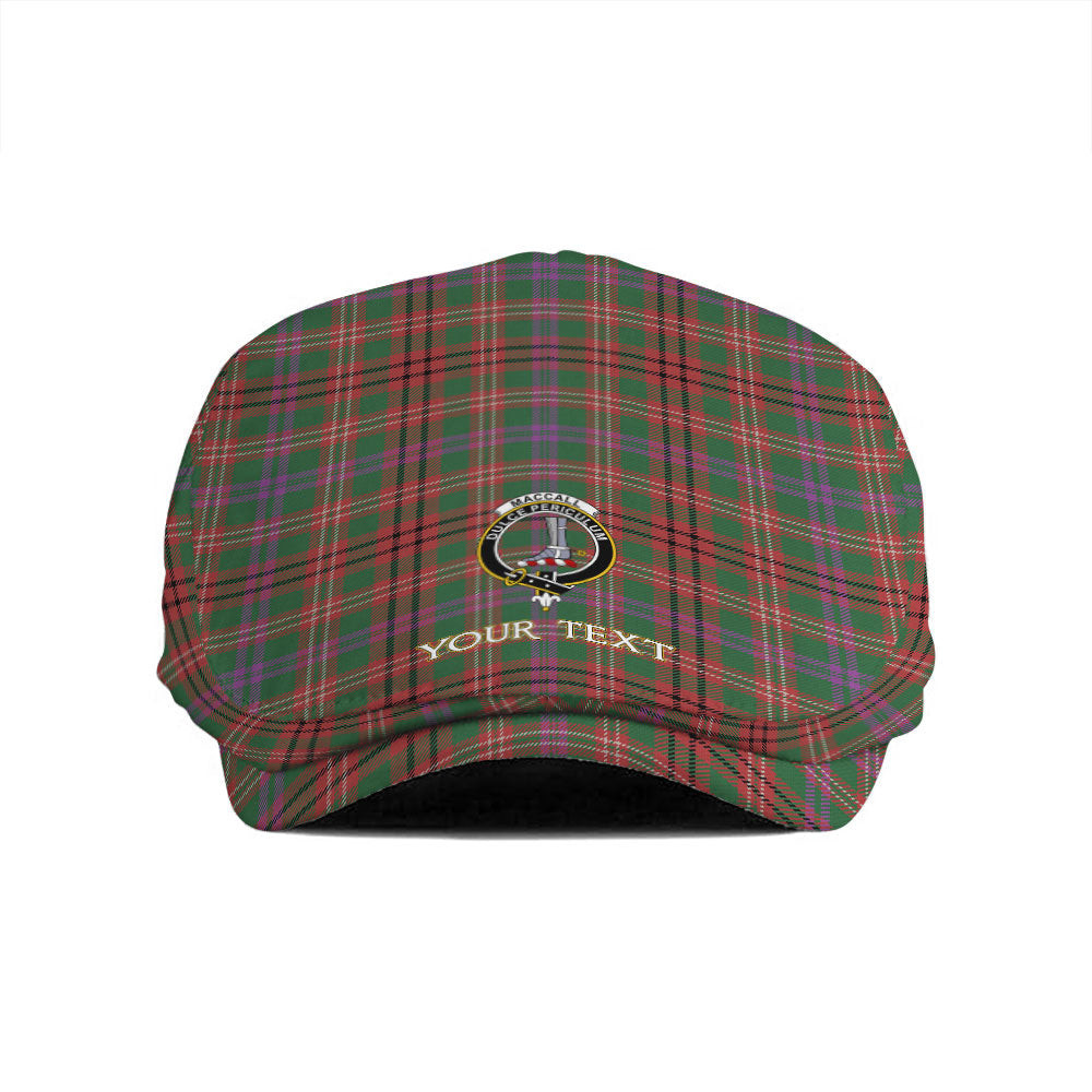 ScotsTee Shop Scottish MacCall (MacColl) Ancient Clan Crest Tartan Jeff Cap Tartan Flat Cap