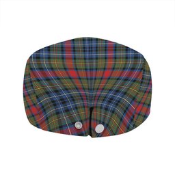 ScotsTee Shop Scottish MacDonald of P.E. Island (Donald of P.E. Island) Modern Clan Crest Tartan Jeff Cap Tartan Flat Cap
