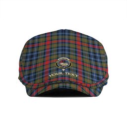 ScotsTee Shop Scottish MacDonald of P.E. Island (Donald of P.E. Island) Modern Clan Crest Tartan Jeff Cap Tartan Flat Cap