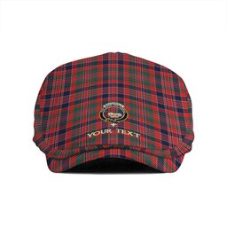 ScotsTee Shop Scottish MacDonald of Boisdale (Donald Boisdale) Modern Clan Crest Tartan Jeff Cap Tartan Flat Cap