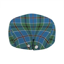 ScotsTee Shop Scottish Leslie of the Hebrides Ancient Clan Crest Tartan Jeff Cap Tartan Flat Cap