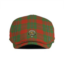 ScotsTee Shop Scottish MacGregor of Cardney (Gregor of Cardney) Ancient Clan Crest Tartan Jeff Cap Tartan Flat Cap