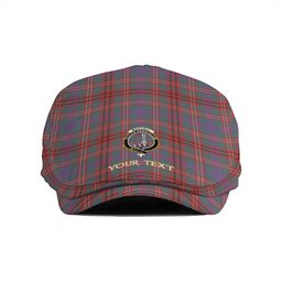 ScotsTee Shop Scottish MacCall (MacColl) Weathered Clan Crest Tartan Jeff Cap Tartan Flat Cap