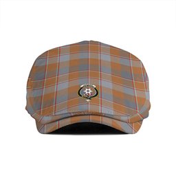 ScotsTee Shop Scottish Jardine of Castlemilk Ancient Clan Crest Tartan Jeff Cap Tartan Flat Cap