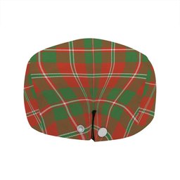 ScotsTee Shop Scottish MacDonald of Glenaladale (Donald of Glenaladale) 2006 Ancient Clan Crest Tartan Jeff Cap Tartan Flat Cap