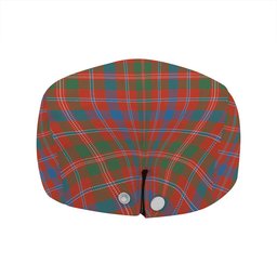 ScotsTee Shop Scottish MacDonald of Glenaladale (Donald of Glenaladale) Ancient Clan Crest Tartan Jeff Cap Tartan Flat Cap