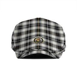 ScotsTee Shop Scottish MacFie of Colonsay Dress (MacPhee of Colonsay Dress) Ancient Clan Crest Tartan Jeff Cap Tartan Flat Cap