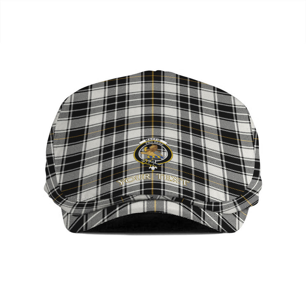 ScotsTee Shop Scottish MacFie of Colonsay Dress (MacPhee of Colonsay Dress) Ancient Clan Crest Tartan Jeff Cap Tartan Flat Cap