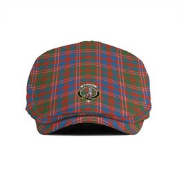 ScotsTee Shop Scottish MacColl (MacCall) Ancient Clan Crest Tartan Jeff Cap Tartan Flat Cap