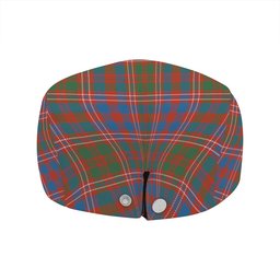 ScotsTee Shop Scottish MacColl (MacCall) Ancient Clan Crest Tartan Jeff Cap Tartan Flat Cap
