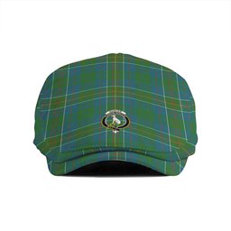 ScotsTee Shop Scottish Hunter of Hunterston (Michael of Hunterston) Ancient Clan Crest Tartan Jeff Cap Tartan Flat Cap