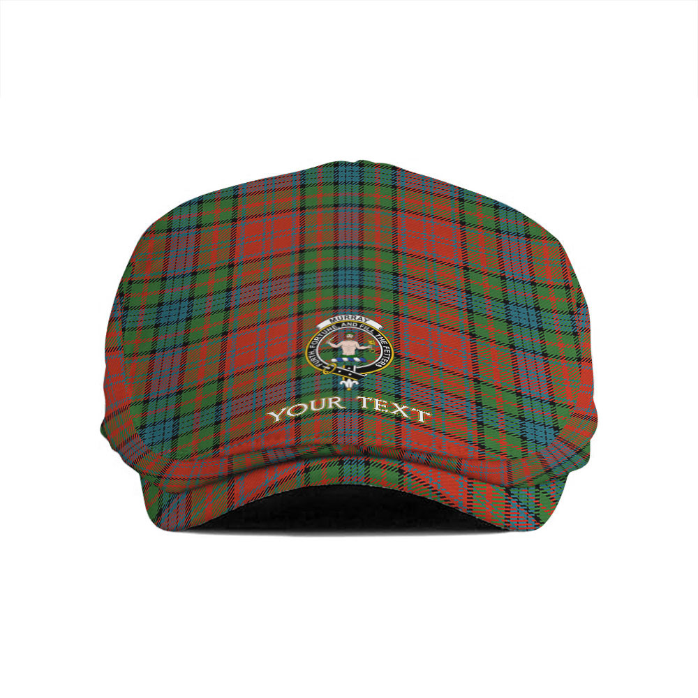ScotsTee Shop Scottish Murray of Atholl Red Dress (Murray of Atholl; Red Dress) Ancient Clan Crest Tartan Jeff Cap Tartan Flat Cap