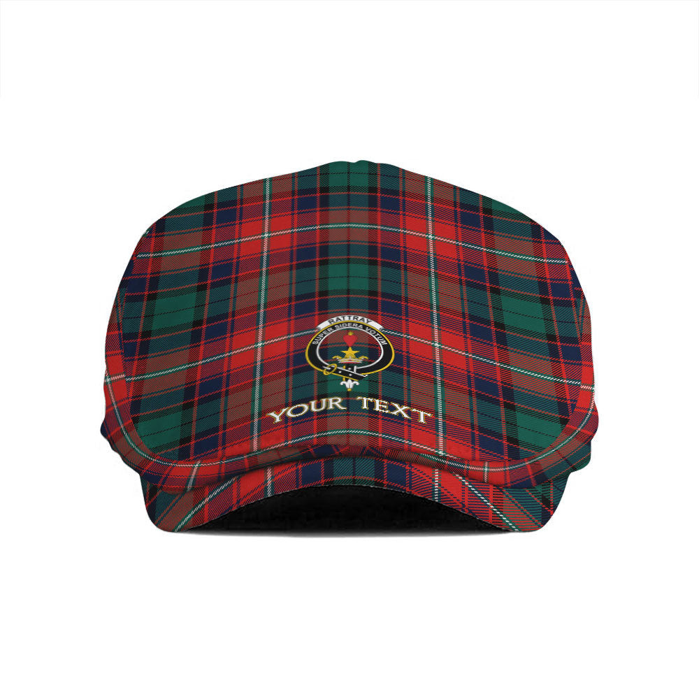 ScotsTee Shop Scottish Rattray of Lude Modern Clan Crest Tartan Jeff Cap Tartan Flat Cap