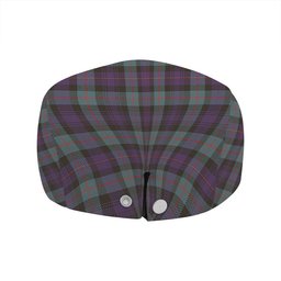 ScotsTee Shop Scottish Murray of Atholl (Murray) Weathered Clan Crest Tartan Jeff Cap Tartan Flat Cap