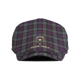 ScotsTee Shop Scottish Murray of Atholl (Murray) Weathered Clan Crest Tartan Jeff Cap Tartan Flat Cap