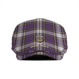 ScotsTee Shop Scottish Maver Dress Weathered Clan Crest Tartan Jeff Cap Tartan Flat Cap