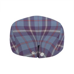 ScotsTee Shop Scottish MacRae of America Weathered Clan Crest Tartan Jeff Cap Tartan Flat Cap