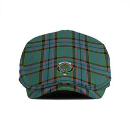 ScotsTee Shop Scottish Stinson (Stephenson Stevenson) Ancient Clan Crest Tartan Jeff Cap Tartan Flat Cap